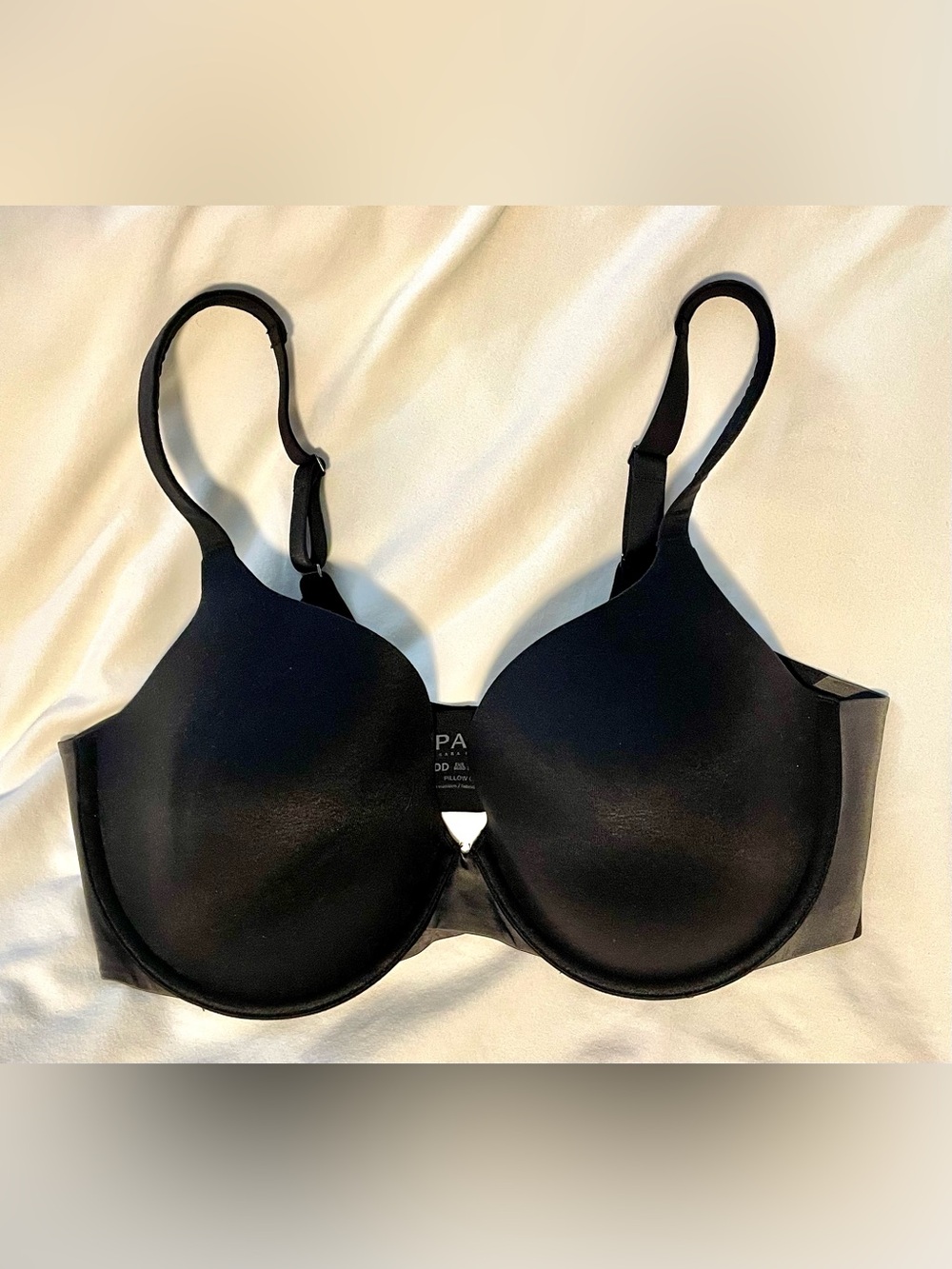 Spanx by Sara Blakey Pillow Cup Bra - Size 36DD - Black - Comfort/Underwired
